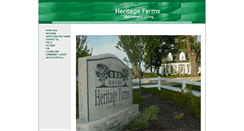 Desktop Screenshot of heritagefarmsliving.com
